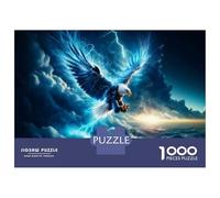 Rompecabezas para Adultos 1000 Rompecabezas Eagle Spirit Animal Symbolism Rompecabezas para Adultos Juego Práctico para La Diversión Familiar Regalos Y Cumpleaños Únicos 52x38cm/1000pcs