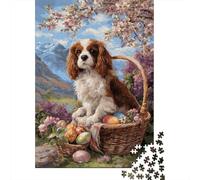 Rompecabezas para Adultos 1000 Rompecabezas Easter Eggs Basket Painting Rompecabezas para Adultos Juegos De Relajación Corte De Precisión Regalos Y Cumpleaños Únicos 70x50cm/1000pcs