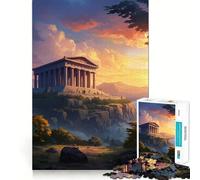 Rompecabezas para Adultos 1000 Rompecabezas El Crepúsculo de los Dioses Juego de Ajuste Exacto Acertijo Regalo de ingenio Tiempo de diversión Tranquilo Regalo de Arte navideño (38x52cm)