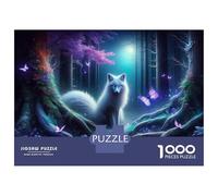 Rompecabezas para Adultos 1000 Rompecabezas Enchanted Forest Fox-1 Rompecabezas para Adultos Juego Familiar Decoración De Pared Oferta como Regalos para Toda La Familia 52x38cm/1000pcs