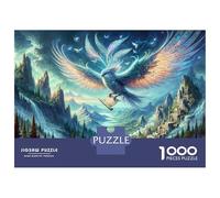 Rompecabezas para Adultos 1000 Rompecabezas Fantasy Artwork Mythical Bird with Scroll Rompecabezas para Adultos Juego Práctico para La Diversión Familiar Regalos Y Cumpleaños Únicos 52x38cm/1000pcs