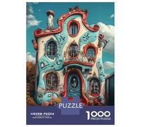 Rompecabezas para Adultos 1000 Rompecabezas Fantasy House with Dalmatian Dog Rompecabezas para Adultos Juguete Decoración De Pared Aliviador De Estrés Regalos Y Cumpleaños Únicos 70x50cm/1000pcs