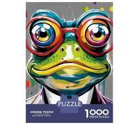 Rompecabezas para Adultos 1000 Rompecabezas Funny Frog Wall Art Print Rompecabezas para Adultos Juego Práctico para La Diversión Familiar Regalos Y Cumpleaños Únicos 70x50cm/1000pcs