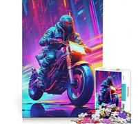 Rompecabezas para Adultos, 1000 Rompecabezas, Futuros Motociclistas, Juguete Educativo, para Pasar el Tiempo en casa, cumpleaños 50x75cm