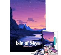 Rompecabezas para Adultos 1000 Rompecabezas Isla de Skye Escocia Paisaje Arte Juegos Divertidos para Juegos educativos Desafío Juguete Grandes Regalos y Juguetes Arte de Pared Tamaño 75x50cm