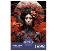 Rompecabezas para Adultos 1000 Rompecabezas Japanese Geisha Art Print-9 Rompecabezas para Adultos Juego Familiar Patrón De Ensamblaje Regalos Y Cumpleaños Únicos 52x38cm/1000pcs