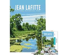 Rompecabezas para Adultos 1000 Rompecabezas Jean Lafitte Parque Histórico Nacional Juegos de relajación Desafío de Inteligencia Cerebral Juguetes adictivos Regalo Divertido Desafío difícil (38x52cm)