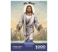 Rompecabezas para Adultos 1000 Rompecabezas Jesus Walking on Water Rompecabezas para Adultos Juego Familiar Patrón De Ensamblaje Regalos Y Cumpleaños Únicos 52x38cm/1000pcs