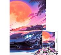 Rompecabezas para Adultos 1000 Rompecabezas Lamborghini Estético Decoración del hogar Juguetes Regalos de cumpleaños Juegos educativos Entrena tu Cerebro y Tus Manos tamaño 38x26cm