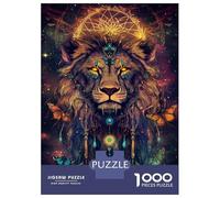 Rompecabezas para Adultos 1000 Rompecabezas Lion of The Cosmos-3 Rompecabezas para Adultos Juego Familiar Decoración De Pared Oferta como Regalos para Toda La Familia 38x26cm/1000pcs