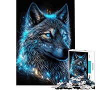 Rompecabezas para Adultos 1000 Rompecabezas Magic Frost Wolf Actividades Divertidas en casa para la diversión Familiar Juego práctico para Mayores de 14 años (38x26cm)