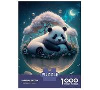 Rompecabezas para Adultos 1000 Rompecabezas Majestic Panda Bear Rompecabezas para Adultos Juego Familiar Decoración De Pared Oferta como Regalos para Toda La Familia 70x50cm/1000pcs
