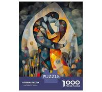 Rompecabezas para Adultos 1000 Rompecabezas Modern Cubist Vision of The Kiss Rompecabezas para Adultos Juego Familiar Decoración De Pared Oferta como Regalos para Toda La Familia 38x26cm/1000pcs