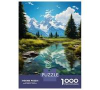 Rompecabezas para Adultos 1000 Rompecabezas Mountain Reflections Nature's Serenity Rompecabezas para Adultos Juego Familiar Patrón De Ensamblaje Regalos Y Cumpleaños Únicos 70x50cm/1000pcs