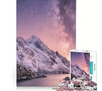 Rompecabezas para Adultos 1000 Rompecabezas Noruega Naturaleza Hermosa Juegos Divertidos Entrena tu Cerebro y Tus Manos fortalece el Amor Entre Parejas 38x26cm