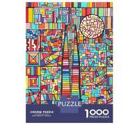 Rompecabezas para Adultos 1000 Rompecabezas One World Trade Center NYC Rompecabezas para Adultos Juego Familiar Decoración De Pared Oferta como Regalos para Toda La Familia 52x38cm/1000pcs