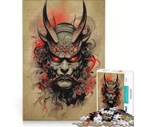 Rompecabezas para Adultos 1000 Rompecabezas Oni Samurai No Juegos Divertidos Entrena tu Cerebro y Tus Manos fortalece el Amor Entre Parejas 38x52cm