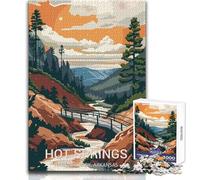 Rompecabezas para Adultos 1000 Rompecabezas Parque Nacional de Aguas Termales Juegos educativos Vacaciones en casa Matar el Tiempo Regalos de cumpleaños Tamaño 38x52cm