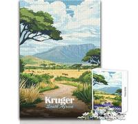 Rompecabezas para Adultos 1000 Rompecabezas Parque Nacional Kruger, Sudáfrica Juegos educativos Vacaciones en casa Matar el Tiempo Regalos de cumpleaños Tamaño 38x26cm