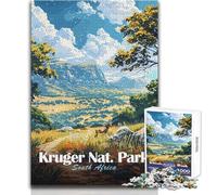 Rompecabezas para Adultos 1000 Rompecabezas Parque Nacional Kruger, Sudáfrica Juegos educativos Vacaciones en casa Matar el Tiempo Regalos de cumpleaños Tamaño 38x52cm