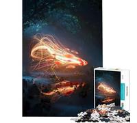 Rompecabezas para Adultos 1000 Rompecabezas Peces futuristas Desafío de Inteligencia Cerebral Juguetes adictivos Juego práctico Una Obra de Arte Ideas para Regalos (Tamaño 50x75cm)