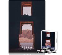 Rompecabezas para Adultos 1000 Rompecabezas Petra La Ciudad Perdida Juegos educativos Vacaciones en casa Matar el Tiempo Regalos de cumpleaños Tamaño 38x26cm