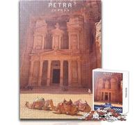 Rompecabezas para Adultos 1000 Rompecabezas Petra La Ciudad Perdida Juegos educativos Vacaciones en casa Matar el Tiempo Regalos de cumpleaños Tamaño 38x52cm