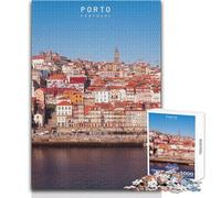 Rompecabezas para Adultos 1000 Rompecabezas Porto Juegos educativos Vacaciones en casa Matar el Tiempo Regalos de cumpleaños Tamaño 50x75cm