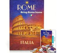 Rompecabezas para Adultos: 1000 Rompecabezas Que te transportarán a Roma, Juegos Familiares, interacción Entre Padres e Hijos, Regalos de Juegos desafiantes 38x52cm