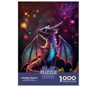Rompecabezas para Adultos 1000 Rompecabezas Rainbow Dragon Cub Rompecabezas para Adultos Juguetes Antiestrés Mejora La Memoria Ayuda A Ejercitar El Cerebro 38x26cm/1000pcs