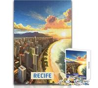 Rompecabezas para Adultos 1000 Rompecabezas Recife Juegos educativos Vacaciones en casa Matar el Tiempo Regalos de cumpleaños Tamaño 38x52cm