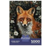 Rompecabezas para Adultos 1000 Rompecabezas Red Fox In The Garden Rompecabezas para Adultos Juegos De Relajación Corte De Precisión Regalos Y Cumpleaños Únicos 52x38cm/1000pcs