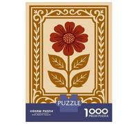 Rompecabezas para Adultos 1000 Rompecabezas Retro Floral Illustration Rompecabezas para Adultos Juguete Decoración De Pared Aliviador De Estrés Regalos Y Cumpleaños Únicos 70x50cm/1000pcs