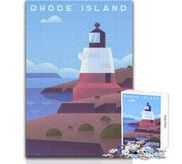 Rompecabezas para Adultos 1000 Rompecabezas Rhode Island Juegos educativos Vacaciones en casa Matar el Tiempo Regalos de cumpleaños Tamaño 38x52cm