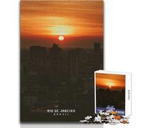 Rompecabezas para Adultos 1000 Rompecabezas Río de Janeiro Juegos educativos Vacaciones en casa Matar el Tiempo Regalos de cumpleaños Tamaño 38x26cm