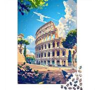 Rompecabezas para Adultos 1000 Rompecabezas Roman Colosseum Art Print-3 Rompecabezas para Adultos Juegos De Relajación Corte De Precisión Regalos Y Cumpleaños Únicos 38x26cm/1000pcs