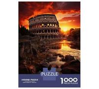Rompecabezas para Adultos 1000 Rompecabezas Roman Colosseum Sunset-1 Rompecabezas para Adultos Juego Práctico para La Diversión Familiar Regalos Y Cumpleaños Únicos 38x26cm/1000pcs