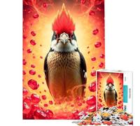 Rompecabezas para Adultos 1000 Rompecabezas Ruby Woodpecker Stonimal Juegos relajantes Desafío de Inteligencia Cerebral Juguetes adictivos Regalo Divertido Desafío difícil (tamaño 38x52cm)