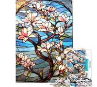 Rompecabezas para Adultos 1000 Rompecabezas Sakura Bloom Arte japonés Juegos relajantes Desafío de Inteligencia Cerebral Juguetes adictivos Regalo Divertido Desafío difícil (tamaño 50x75cm)