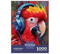 Rompecabezas para Adultos 1000 Rompecabezas Scarlet Macaw Rompecabezas para Adultos Juego Familiar Decoración De Pared Oferta como Regalos para Toda La Familia 38x26cm/1000pcs