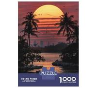 Rompecabezas para Adultos 1000 Rompecabezas Sunset in Paradise Rompecabezas para Adultos Juego Práctico para La Diversión Familiar Regalos Y Cumpleaños Únicos 70x50cm/1000pcs