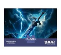Rompecabezas para Adultos 1000 Rompecabezas Sword of Power Fantasy Artwork Rompecabezas para Adultos Juego Familiar Patrón De Ensamblaje Regalos Y Cumpleaños Únicos 38x26cm/1000pcs