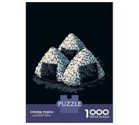 Rompecabezas Para Adultos 1000 Rompecabezas Three Onigiri Illustration on Dark Background Rompecabezas Para Adultos Juego Familiar Decoración De Pared Oferta Como Regalos Para Toda La Familia 70x50cm/