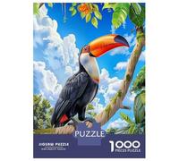 Rompecabezas para Adultos 1000 Rompecabezas Toucan in Tropical Rainforest Rompecabezas para Adultos Juego Familiar Decoración De Pared Oferta como Regalos para Toda La Familia 52x38cm/1000pcs