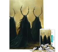 Rompecabezas para Adultos 1000 Rompecabezas Tres druidas errantes Desafío de Inteligencia Cerebral Juguetes adictivos Juego práctico Una Obra de Arte Ideas para Regalos (Tamaño 38x52cm)