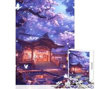 Rompecabezas para Adultos 1000 Rompecabezas Twilight Temple Decoración del hogar Juguetes Regalos de cumpleaños Juegos educativos Entrena tu Cerebro y Tus Manos tamaño 50x75cm