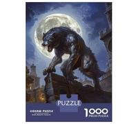 Rompecabezas para Adultos 1000 Rompecabezas Werewolf Fantasy Art Print-1 Rompecabezas para Adultos Juego Familiar Patrón De Ensamblaje Regalos Y Cumpleaños Únicos 52x38cm/1000pcs