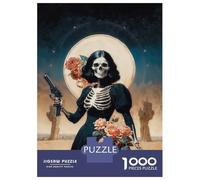 Rompecabezas para Adultos 1000 Santa Muerte Rompecabezas para Adultos Juegos Relajantes Montaje De Patrones Regalos para Amigos Y Familiares 70x50cm/1000pcs