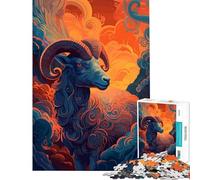 Rompecabezas para Adultos 1000 Signos del Zodiaco Capricornio Actividades Divertidas para Hacer en casa Una Obra de Arte Juegos relajantes Apto para Mayores de 14 años (38x26cm)