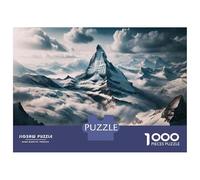 Rompecabezas para Adultos 1000 Snow-Capped Mountain Range-1 Rompecabezas para Adultos Juegos Relajantes Montaje De Patrones Regalos para Amigos Y Familiares 52x38cm/1000pcs